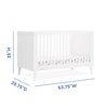 image:imageDelta Children Ollie 4in1 Convertible Crib  Greenguard Gold Certified Walnut EspressoBianca White