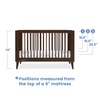 image:imageDelta Children Ollie 4in1 Convertible Crib  Greenguard Gold Certified Walnut EspressoWalnut Espresso
