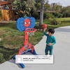 image:imageDelta Children PAW Patrol 4in1 Sports Center  Adjustable Easy Score Basketball Hoop SoccerHockey Net and Golf Game BlueMarvel Spiderman