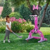image:imageDelta Children PAW Patrol 4in1 Sports Center  Adjustable Easy Score Basketball Hoop SoccerHockey Net and Golf Game BlueMinnie Mouse