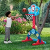 image:imageDelta Children PAW Patrol 4in1 Sports Center  Adjustable Easy Score Basketball Hoop SoccerHockey Net and Golf Game BluePaw Patrol