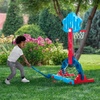 image:imageDelta Children PAW Patrol 4in1 Sports Center  Adjustable Easy Score Basketball Hoop SoccerHockey Net and Golf Game BluePaw Patrol
