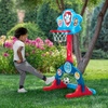 image:imageDelta Children PAW Patrol 4in1 Sports Center  Adjustable Easy Score Basketball Hoop SoccerHockey Net and Golf Game BluePaw Patrol