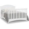 image:imageDelta Children Perry 6in1 Convertible Crib  Greenguard Gold Certified Moonstruck GreyBianca White