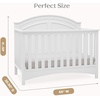 image:imageDelta Children Perry 6in1 Convertible Crib  Greenguard Gold Certified Moonstruck GreyBianca White
