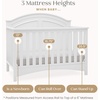 image:imageDelta Children Perry 6in1 Convertible Crib  Greenguard Gold Certified Moonstruck GreyBianca White
