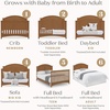image:imageDelta Children Perry 6in1 Convertible Crib  Greenguard Gold Certified Moonstruck GreyChestnut