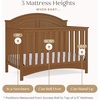 image:imageDelta Children Perry 6in1 Convertible Crib  Greenguard Gold Certified Moonstruck GreyChestnut