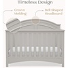 image:imageDelta Children Perry 6in1 Convertible Crib  Greenguard Gold Certified Moonstruck GreyMoonstruck Grey