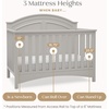 image:imageDelta Children Perry 6in1 Convertible Crib  Greenguard Gold Certified Moonstruck GreyMoonstruck Grey