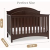 image:imageDelta Children Perry 6in1 Convertible Crib  Greenguard Gold Certified Moonstruck GreyWalnut Espresso