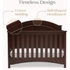 image:imageDelta Children Perry 6in1 Convertible Crib  Greenguard Gold Certified Moonstruck GreyWalnut Espresso