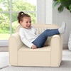 image:imageDelta Children Personalized Cozee Chair  Customize with Name  Foam Kids Chair for Ages 18 Months and Up Hot PinkOatmeal