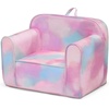 image:imageDelta Children Personalized Cozee Chair  Customize with Name  Foam Kids Chair for Ages 18 Months and Up Hot PinkTie Dye