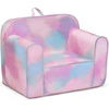 image:imageDelta Children Personalized Cozee Chair  Customize with Name  Foam Kids Chair for Ages 18 Months and Up Hot PinkTie Dye