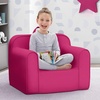 image:imageDelta Children Personalized Cozee Chair  Customize with Name  Foam Kids Chair for Ages 18 Months and Up SageHot Pink