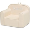 image:imageDelta Children Personalized Cozee Chair  Customize with Name  Foam Kids Chair for Ages 18 Months and Up SageOatmeal