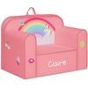 image:imageDelta Children Personalized Mix amp Match Cozee Kids Chair with Interchangeable Patches RainbowRainbow