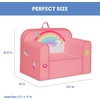 image:imageDelta Children Personalized Mix amp Match Cozee Kids Chair with Interchangeable Patches RainbowRainbow