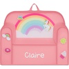 image:imageDelta Children Personalized Mix amp Match Cozee Kids Chair with Interchangeable Patches RainbowRainbow