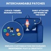 image:imageDelta Children Personalized Mix amp Match Cozee Kids Chair with Interchangeable Patches RainbowSpace