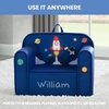 image:imageDelta Children Personalized Mix amp Match Cozee Kids Chair with Interchangeable Patches RainbowSpace