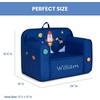 image:imageDelta Children Personalized Mix amp Match Cozee Kids Chair with Interchangeable Patches RainbowSpace