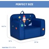 image:imageDelta Children Personalized Mix amp Match Cozee Kids Chair with Interchangeable Patches RainbowSpace