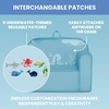 image:imageDelta Children Personalized Mix amp Match Cozee Kids Chair with Interchangeable Patches RainbowUnderwater