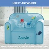 image:imageDelta Children Personalized Mix amp Match Cozee Kids Chair with Interchangeable Patches RainbowUnderwater