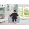 image:imageDelta Children Personalized Sherpa Cozee Chair  Customize with Name  Foam Kids Chair for Ages 18 Months and Up Hot PinkGrey