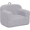 image:imageDelta Children Personalized Sherpa Cozee Chair  Customize with Name  Foam Kids Chair for Ages 18 Months and Up Hot PinkGrey