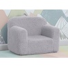 image:imageDelta Children Personalized Sherpa Cozee Chair  Customize with Name  Foam Kids Chair for Ages 18 Months and Up Hot PinkGrey