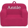 image:imageDelta Children Personalized Sherpa Cozee Chair  Customize with Name  Foam Kids Chair for Ages 18 Months and Up Hot PinkHot Pink