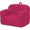 image:imageDelta Children Personalized Sherpa Cozee Chair  Customize with Name  Foam Kids Chair for Ages 18 Months and Up Hot PinkHot Pink