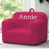 image:imageDelta Children Personalized Sherpa Cozee Chair  Customize with Name  Foam Kids Chair for Ages 18 Months and Up Hot PinkHot Pink