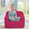 image:imageDelta Children Personalized Sherpa Cozee Chair  Customize with Name  Foam Kids Chair for Ages 18 Months and Up Hot PinkHot Pink