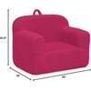 image:imageDelta Children Personalized Sherpa Cozee Chair  Customize with Name  Foam Kids Chair for Ages 18 Months and Up Hot PinkHot Pink