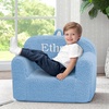 image:imageDelta Children Personalized Sherpa Cozee Chair  Customize with Name  Foam Kids Chair for Ages 18 Months and Up Hot PinkPowder Blue