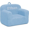 image:imageDelta Children Personalized Sherpa Cozee Chair  Customize with Name  Foam Kids Chair for Ages 18 Months and Up Hot PinkPowder Blue