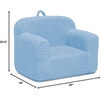 image:imageDelta Children Personalized Sherpa Cozee Chair  Customize with Name  Foam Kids Chair for Ages 18 Months and Up Hot PinkPowder Blue