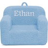 image:imageDelta Children Personalized Sherpa Cozee Chair  Customize with Name  Foam Kids Chair for Ages 18 Months and Up Hot PinkPowder Blue