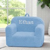 image:imageDelta Children Personalized Sherpa Cozee Chair  Customize with Name  Foam Kids Chair for Ages 18 Months and Up Hot PinkPowder Blue