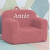 image:imageDelta Children Personalized Sherpa Cozee Chair  Customize with Name  Foam Kids Chair for Ages 18 Months and Up Hot PinkRose