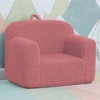 image:imageDelta Children Personalized Sherpa Cozee Chair  Customize with Name  Foam Kids Chair for Ages 18 Months and Up Hot PinkRose