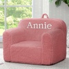 image:imageDelta Children Personalized Sherpa Cozee Chair  Customize with Name  Foam Kids Chair for Ages 18 Months and Up Hot PinkRose