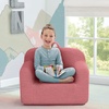 image:imageDelta Children Personalized Sherpa Cozee Chair  Customize with Name  Foam Kids Chair for Ages 18 Months and Up Hot PinkRose