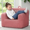 image:imageDelta Children Personalized Sherpa Cozee Chair  Customize with Name  Foam Kids Chair for Ages 18 Months and Up Hot PinkRose