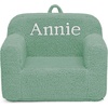 image:imageDelta Children Personalized Sherpa Cozee Chair  Customize with Name  Foam Kids Chair for Ages 18 Months and Up Hot PinkSage