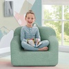 image:imageDelta Children Personalized Sherpa Cozee Chair  Customize with Name  Foam Kids Chair for Ages 18 Months and Up Hot PinkSage